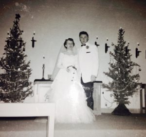 Mom and Dad's wedding December 1957